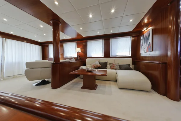 Italy, Tuscany, Viareggio, Tecnomar Nadara 26 luxury yacht — Stock Photo, Image