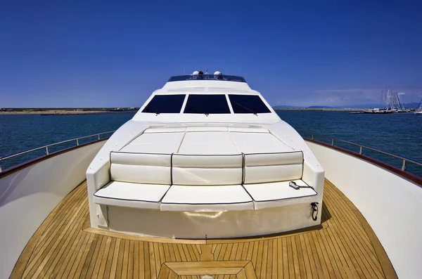 Olaszországban, Toscana, viareggio, tecnomar Nándori Pál 88 fly luxus yacht — Stock Fotó