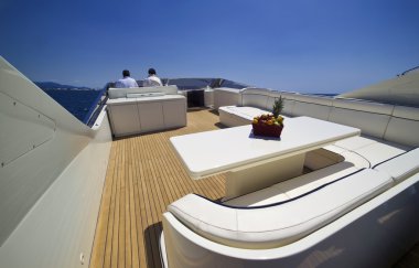 Italy, Tuscany, Viareggio, Tecnomar Nadara 88 Fly luxury yacht clipart