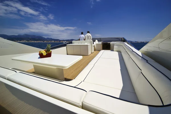 Italy, Tuscany, Viareggio, Tecnomar Nadara 88' Fly luxury yacht — Stock Photo, Image
