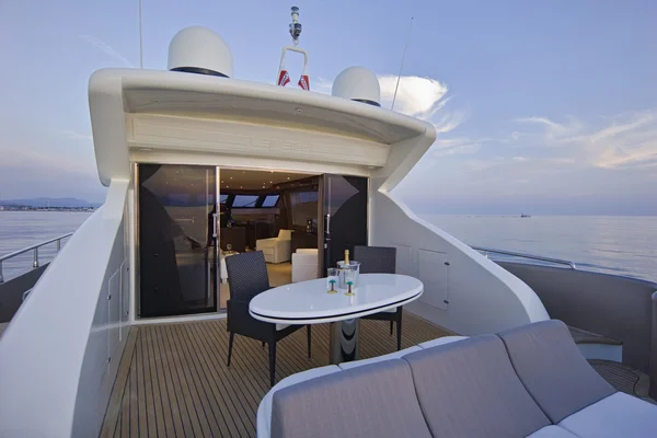 Włochy, Toskania, viareggio, jacht luksusowy aksamit 83 tecnomar — Zdjęcie stockowe