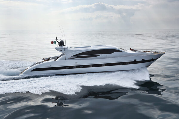 Italy, Tuscany, Tecnomar Velvet 100 luxury yacht