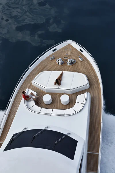 Italia, Toscana, Tecnomar Velvet 100 yacht di lusso — Foto Stock