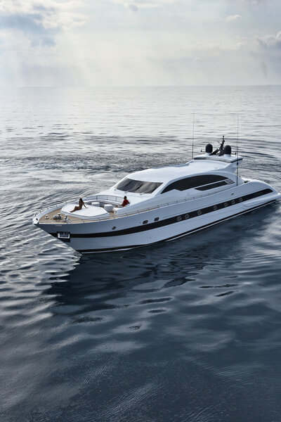 Italy, Tuscany, Tecnomar Velvet 100 luxury yacht