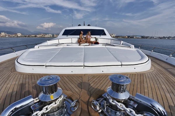 Італія, Тоскана, Tecnomar оксамитовий 100 розкішні яхти — стокове фото