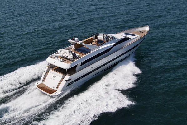 Olaszország, a Tirrén-tenger tecnomar 35 luxus yacht — Stock Fotó