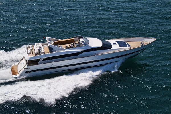 Italien, Tyrrhenisches Meer, tecnomar 35 Luxusjacht — Stockfoto