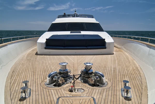 Italy, Tyrrhenian Sea, Tecnomar 35 luxury yacht — Stock Photo, Image