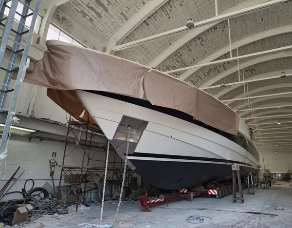 Olaszországban, Toscana, viareggio, tecnomar 35 nyitott luxus yacht — Stock Fotó
