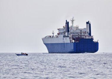 İtalya, Sicilya, Akdeniz, Kargo gemisi