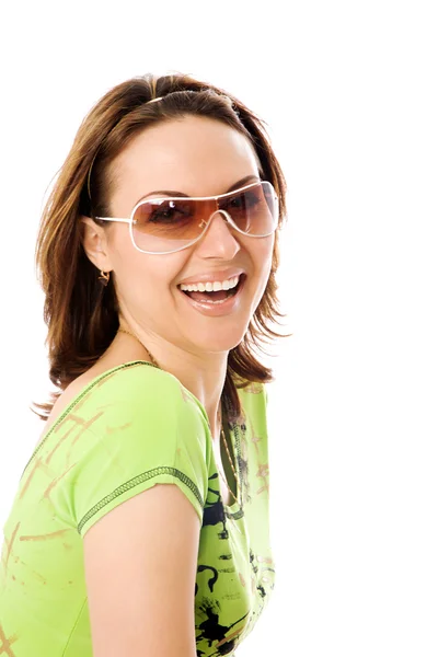 Ritratto della bella ragazza in occhiali da sole — Foto Stock