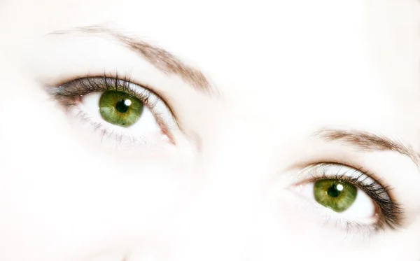 Zielone oczy — Zdjęcie stockowe