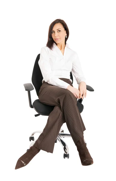 Kobieta w biurze — Zdjęcie stockowe