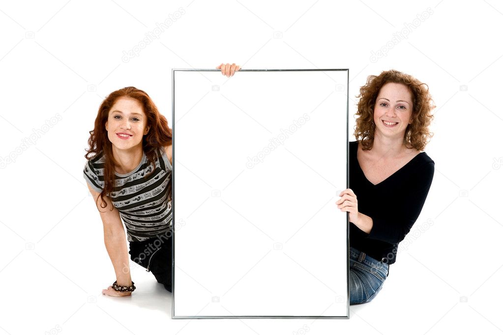 Two red-haired sisters with the big frame