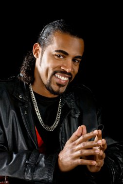 siyah serin Latin bey portresi