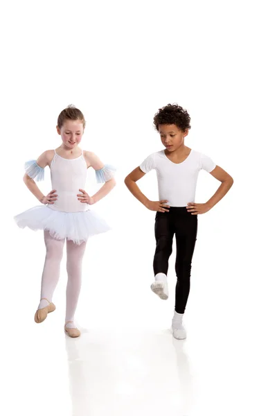 stock image Interracial children dancing together