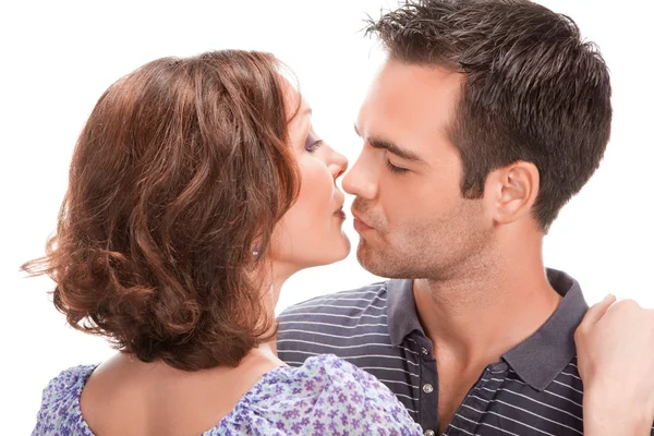 Young couple in love, close up — Stock Photo, Image