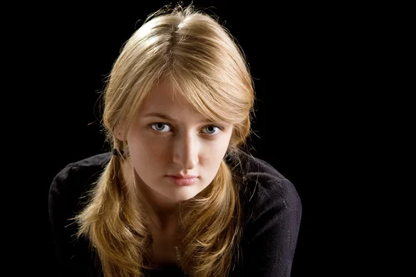 Porträt der schönen blonden Mädchen — Stockfoto