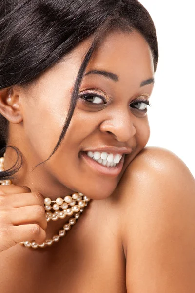 Beautiful young black woman — Stock Photo, Image