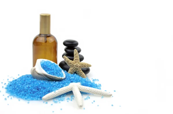 Spa and blue salt — Stock Photo, Image