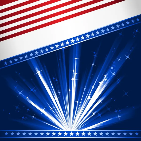 Stilisierte US-Flagge — Stockvektor