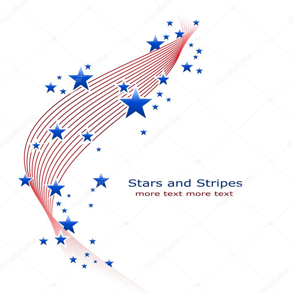 Blue and red stars and stripes