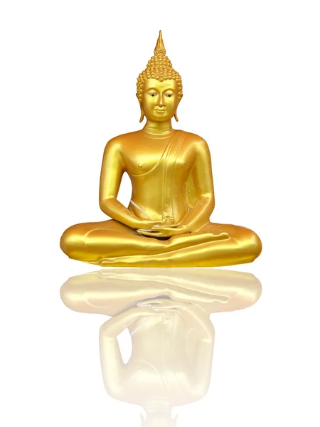 Gyönyörű buddha kép Thaiföldön, fehér háttér Stock Kép