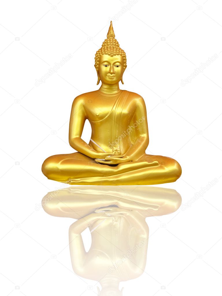 Beautiful Buddha image in Thailand, a white background Stock Photo ...