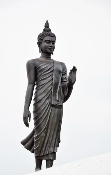 Černá sochy Buddhy — Stock fotografie