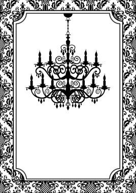 Vintage chandelier clipart