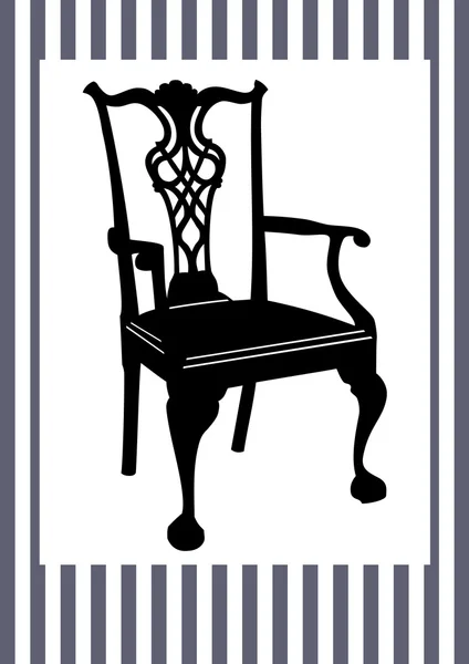 Antika sandalye — Stok Vektör