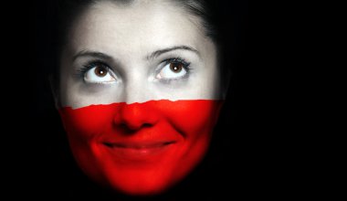 Polish flag clipart