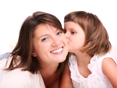 Kissing my mom clipart