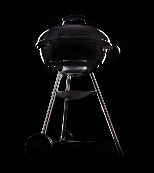 New grill over black — Stock Photo, Image