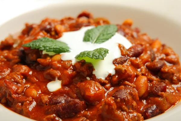 Chilli beans soup — Stock Photo, Image
