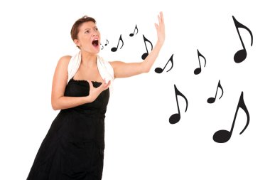 Proffessional singer clipart