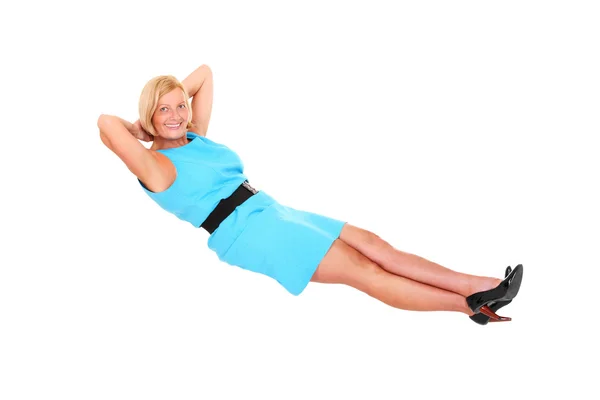Levitating woman — Stock Photo, Image