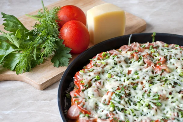 stock image Beautiful tasty pizza