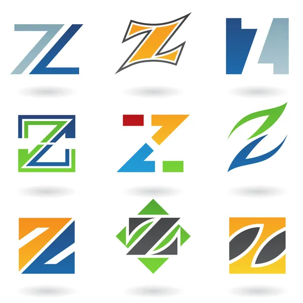 Icoane abstracte pentru litera Z — Fotografie, imagine de stoc