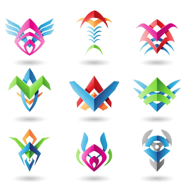 Blade like abstract icons — Stock Vector