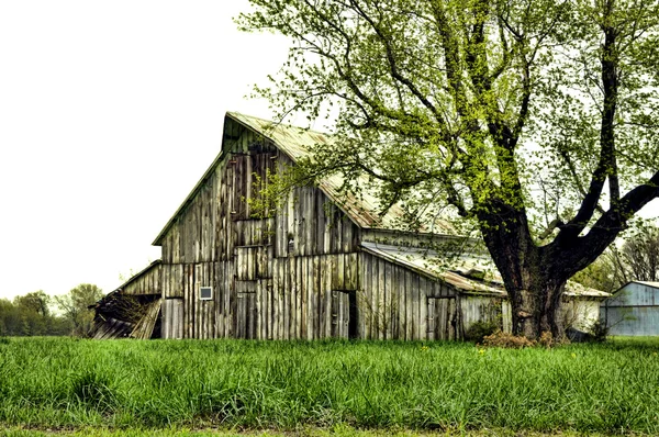 Vintage rustic old barn Stock Image