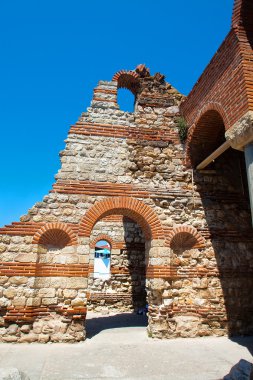 219 - antik kilise kalıntıları. Bulgaristan. Nessebar