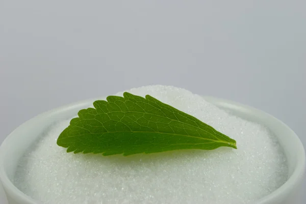 Stock image Stevia and sugar