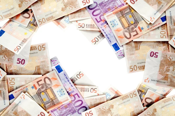 Euron räkningar bakgrund — Stockfoto