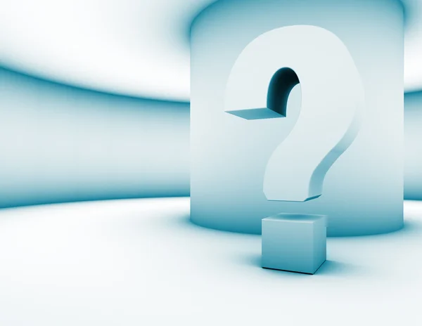 3d question mark — Stock Photo, Image