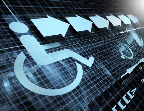 Accessibility symbol — Stock Photo, Image