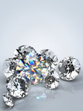 Diamond jewel isolated clipart