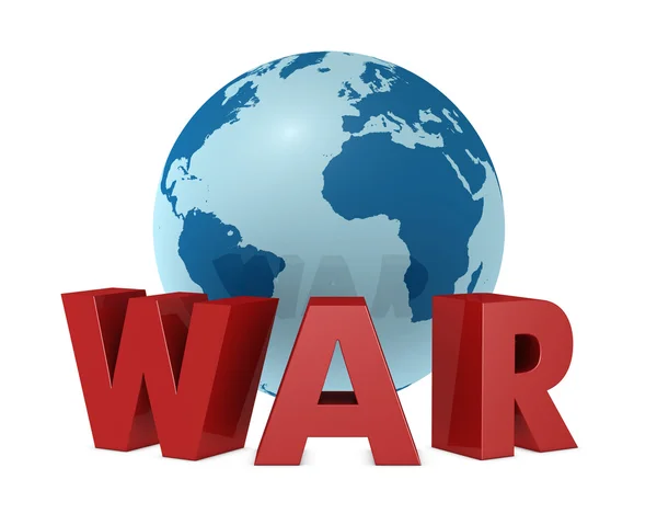 The world and the war — Stock Photo, Image