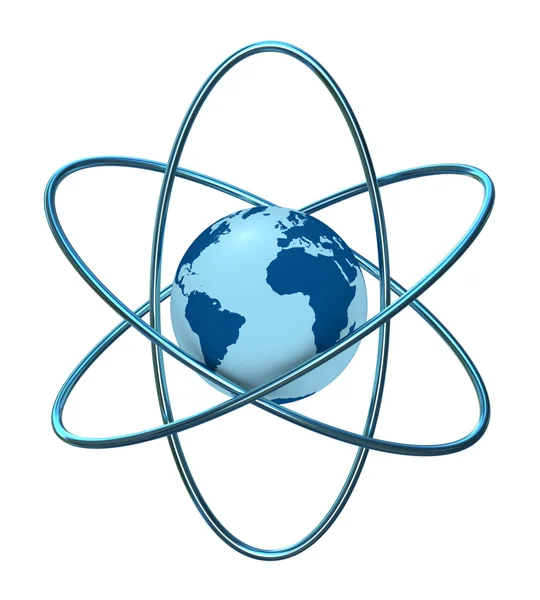 Atom earth — Stock Photo, Image