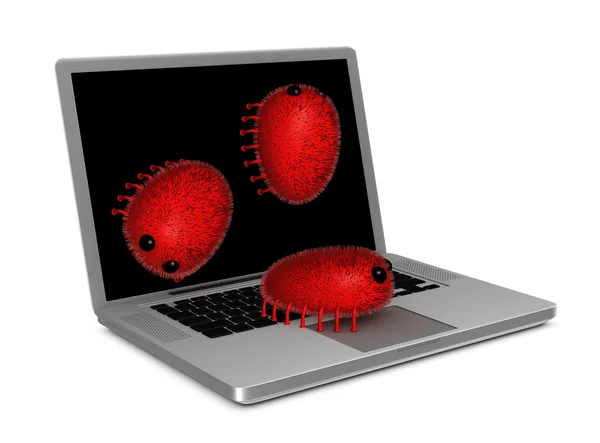 Wirus komputerowy — Zdjęcie stockowe